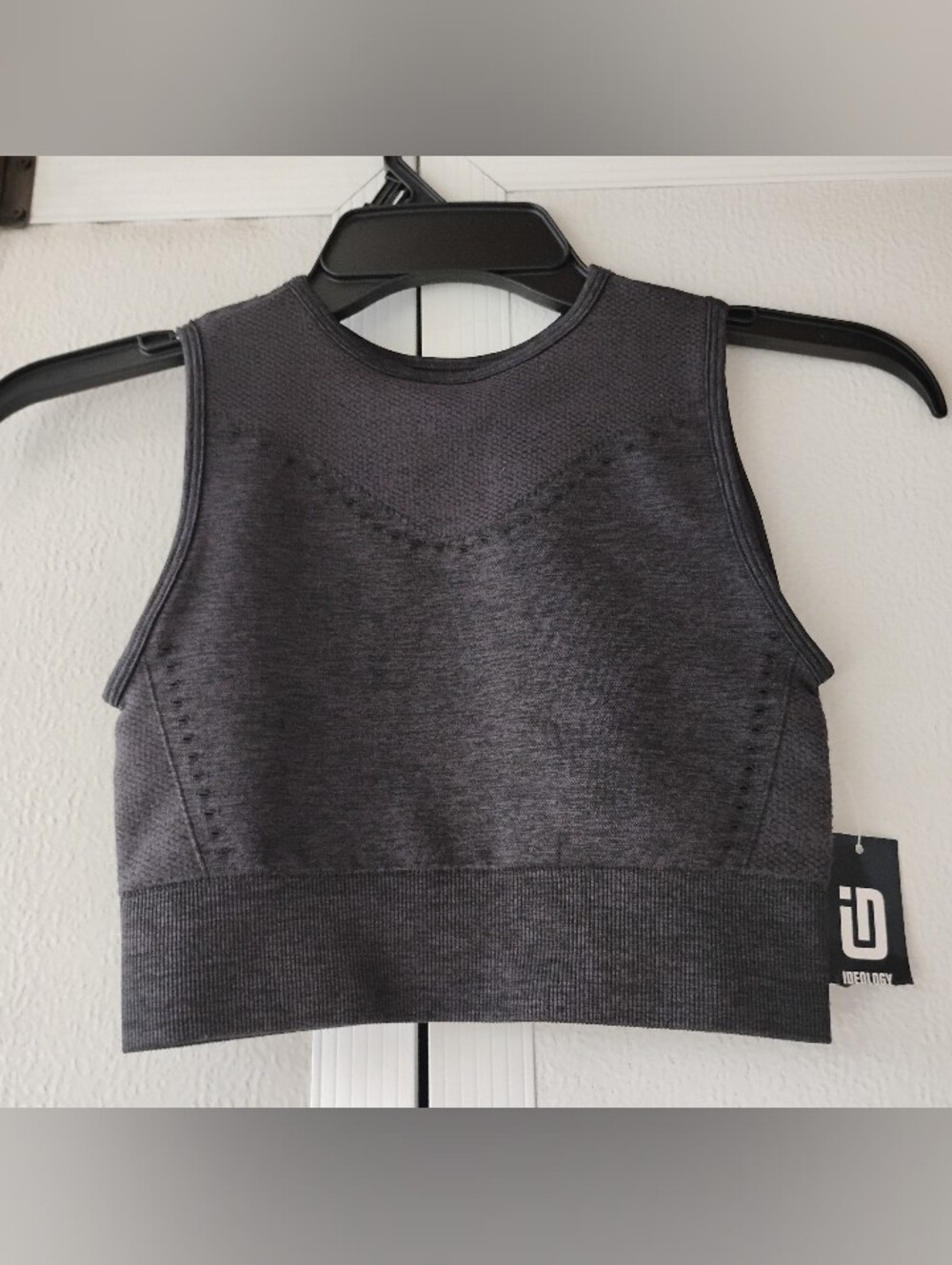 Old Navy Girls' Dark Charcoal Cropped Tank Top